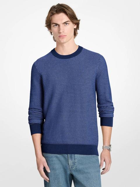 MICHAEL KORS Textured Cotton Sweater