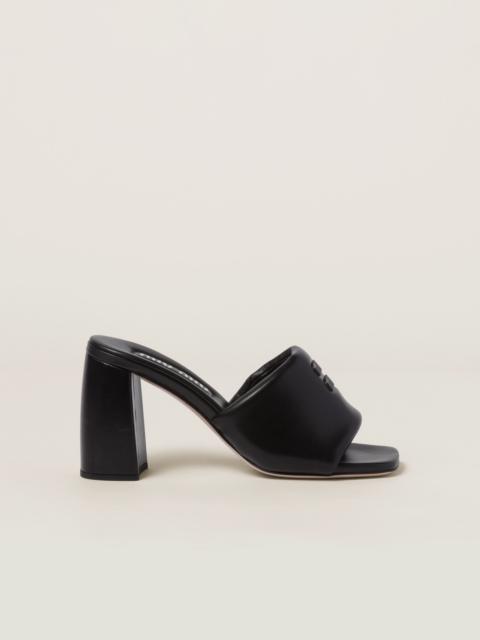 Miu Miu Padded leather sandals
