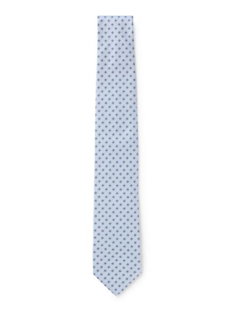 BOSS BOSS ONE PATTERNED SILK-JACQUARD TIE