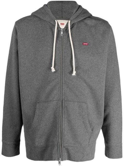 Levi's logo-patch zip-up hoodie