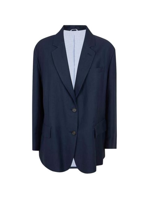 Brunello Cucinelli buttoned flap-pocket blazer