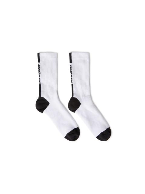 MSGM Solid color cotton socks with large MSGM logo