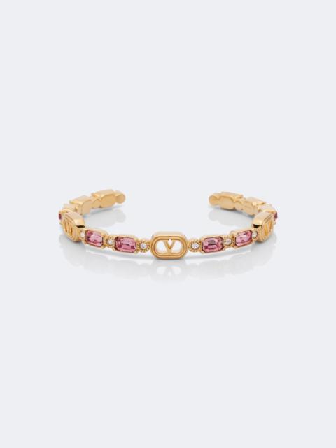 Valentino Ovalette Swarovski®-embellished cuff bracelet