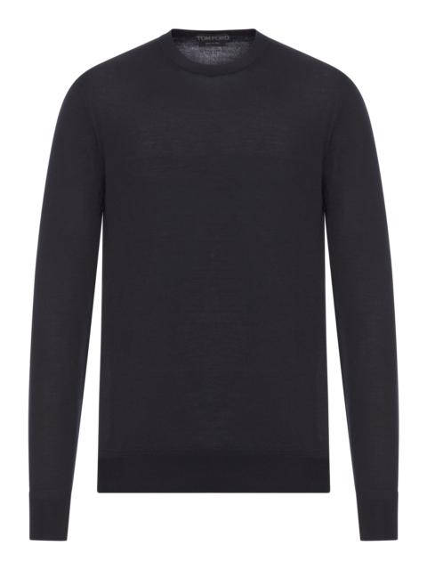 CREW NECK SWEATER IN PURE FINE WOOL