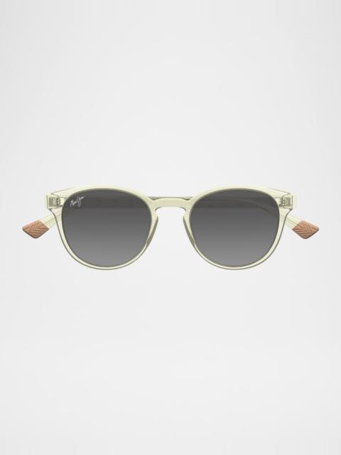 Maui Jim Men's Hiehie Nylon Round Sunglasses