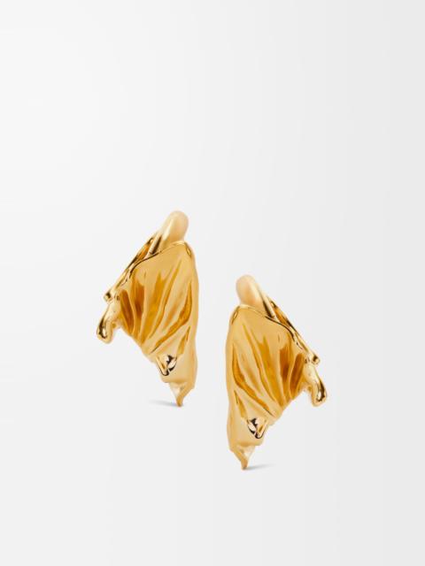 Loewe Pleated Fan hoop earrings in sterling silver