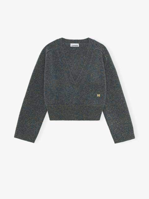GANNI SWEATER IN BRUSHED MOHAIR