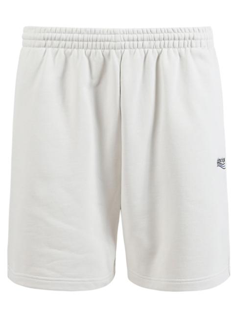BALENCIAGA Classic Sweatshorts Dirty White Black And Blue