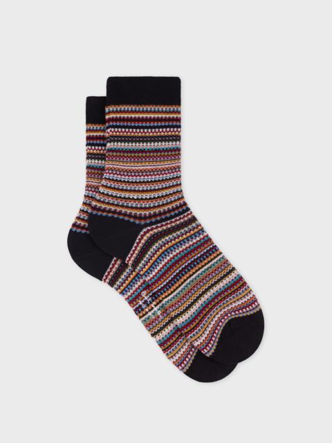 Paul Smith Women's 'Signature Stripe' Pique Socks