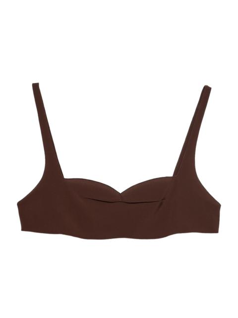 Prada Women's Crepe De Chine Top - Brown