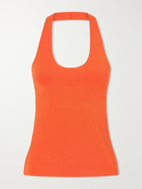 Theory Halterneck Ribbed Tank