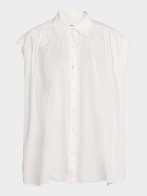 A.L.C. Nessa Button-Front Top