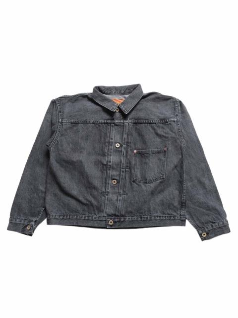 REMI RELIEF REMI RELIEF - 12oz DENIM WW2 MODEL JKT - USED BLACK - RN31393070