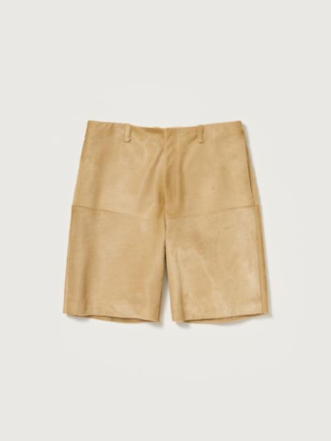 AURALEE CALF HAIR SHORTS