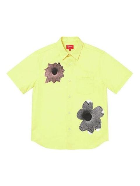 Supreme Supreme Nate Lowman S/S Shirt 'Yellow Grey' SUP-SS22-219