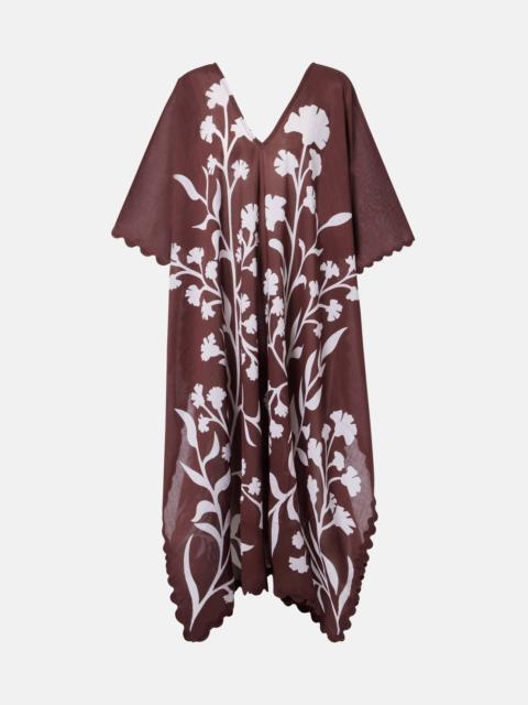 juliet dunn Floral cotton kaftan