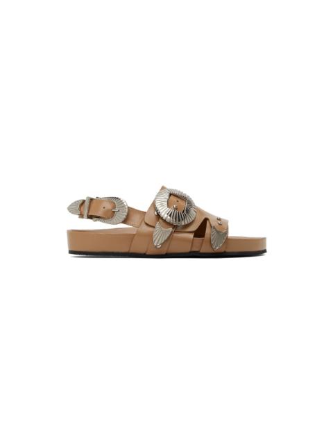 TOGA PULLA SSENSE Exclusive Beige Hardware Sandals
