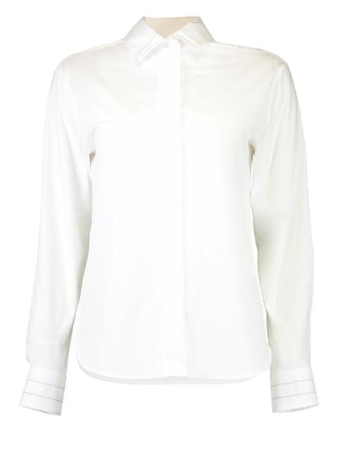 PESERICO Cuff Detail Collared Shirt