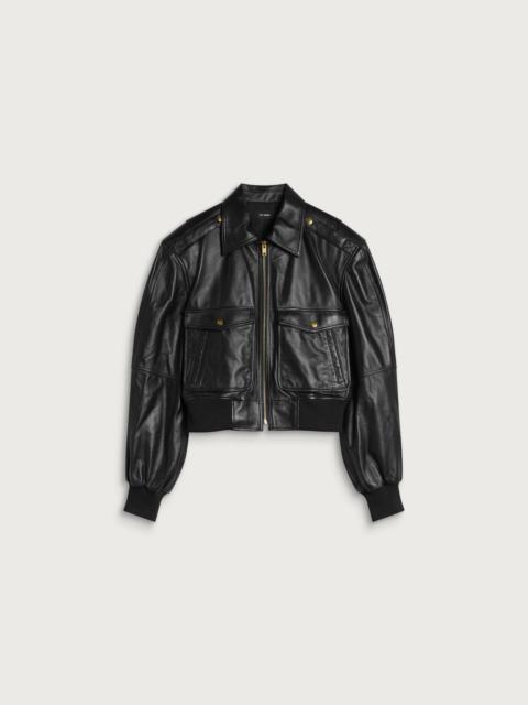 WILLY CHAVARRIA Willy Chavarria Cropped Leather Jacket