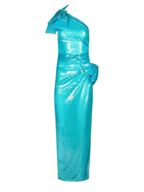 NINA RICCI Asymmetric sequin dress