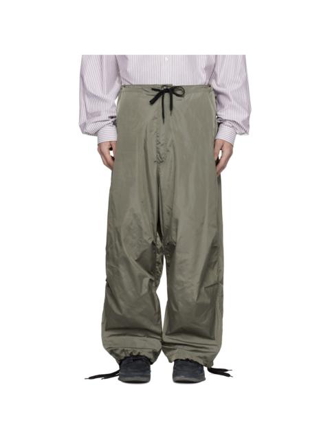 HED MAYNER Taupe Reebok Edition Satin Track Pants