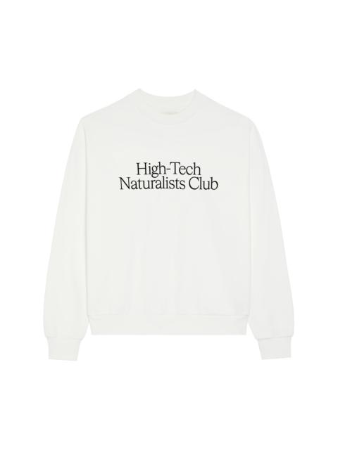 PANGAIA Womens High-Tech Naturalists Club Sweatshirt - Off-White