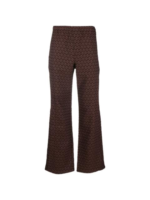 Andersson Bell jacquard layered panel trousers
