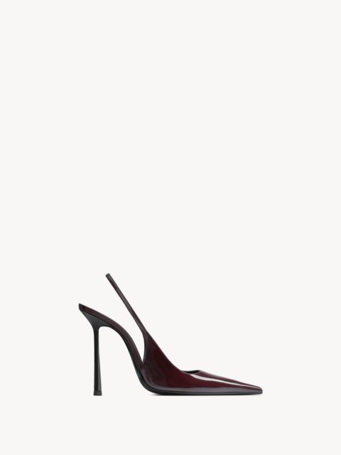 SAINT LAURENT VENDOME SLINGBACK PUMPS IN PATENT LEATHER