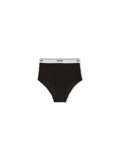 MSGM Lace culottes with elastic band