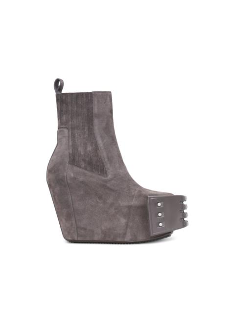 Rick Owens Beatle Grilled wedged boots