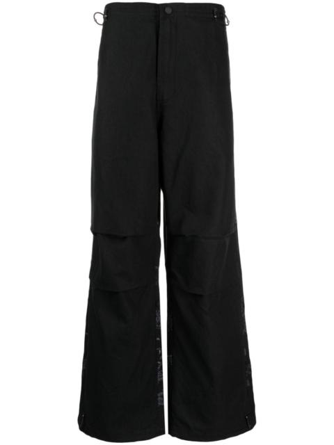 MAHARISHI elasticated-waist straight-leg trousers
