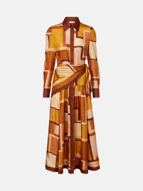 Zimmermann Como printed silk shirt dress