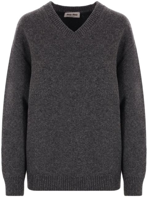 Miu Miu Shetland V-neck jumper