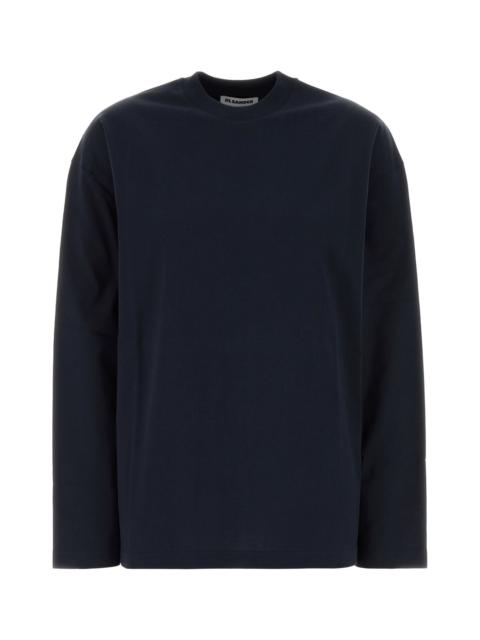 Jil Sander Midnight blue cotton t-shirt