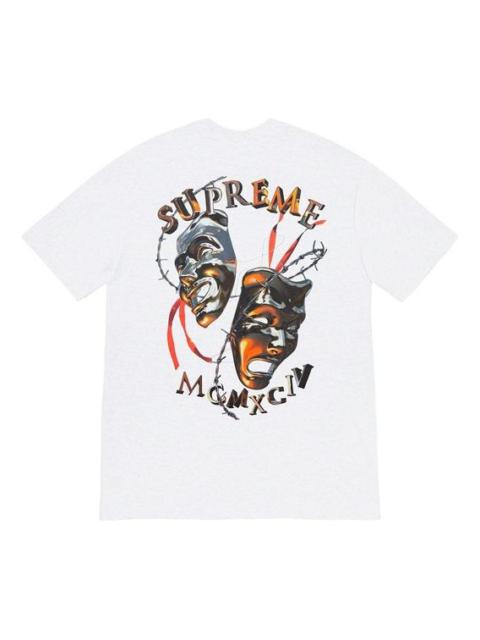 Supreme SS20 Week 1 Laugh Now Tee Thorns Smiling Face Printing Short Sleeve Unisex White SUP-SS20-28