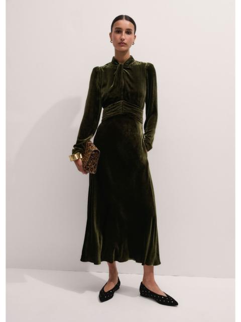 ME+EM Twist Neck Maxi Dress