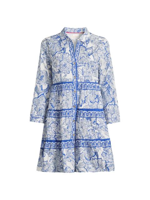 Lilly Pulitzer Women's Angie Floral Mini-Shirtdress - Coconut Unforgettable