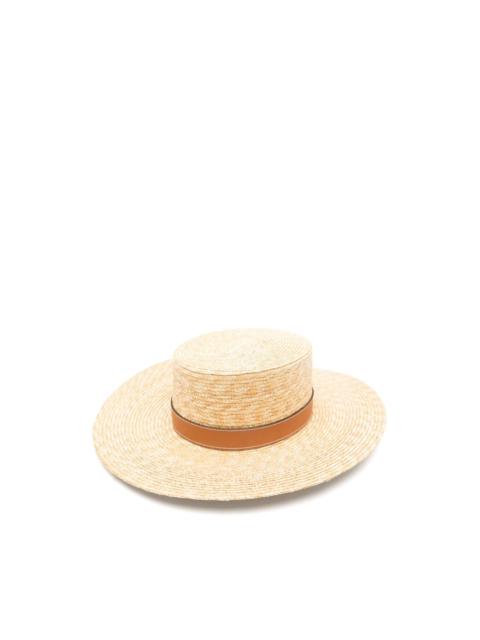 GUCCI logo-plaque boater hat