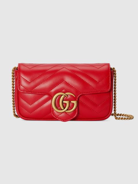 GG Marmont matelassé super mini bag