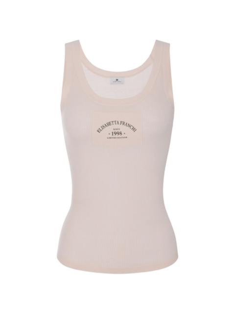 ELISABETTA FRANCHI ribbed-knit tank top