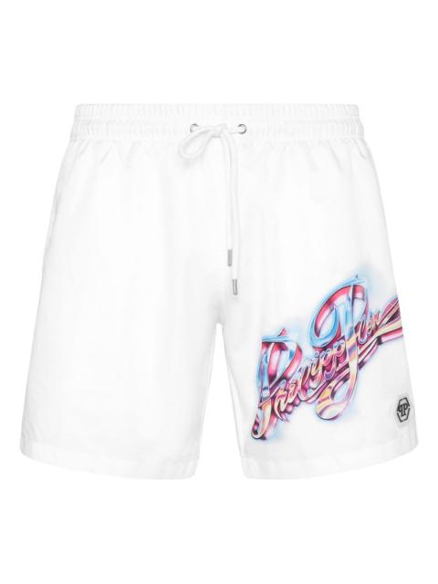 PHILIPP PLEIN printed swim shorts