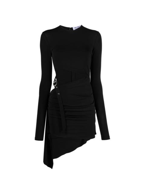 THE ATTICO buckle-detailed jersey dress