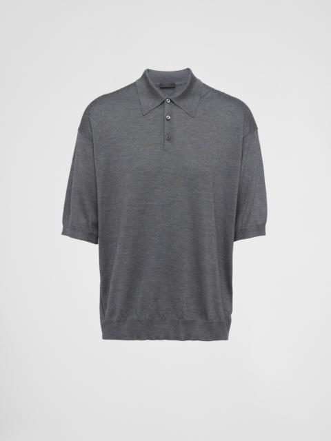 Prada Silk polo shirt