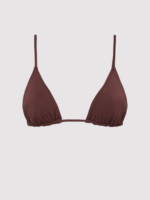 ST. AGNI Triangle Bikini Top - Cocoa