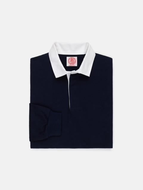 J. PRESS MADE-IN-USA NAVY COTTON RUGBY