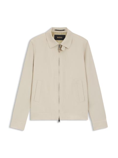 BOSS SLIM-FIT JACKET IN LINEN