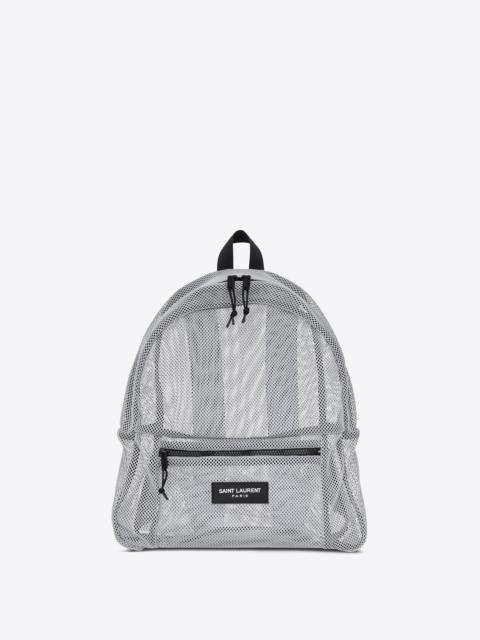 SAINT LAURENT slp backpack in mesh and nylon