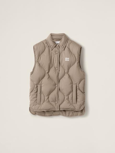 Miu Miu Technical pongee down vest