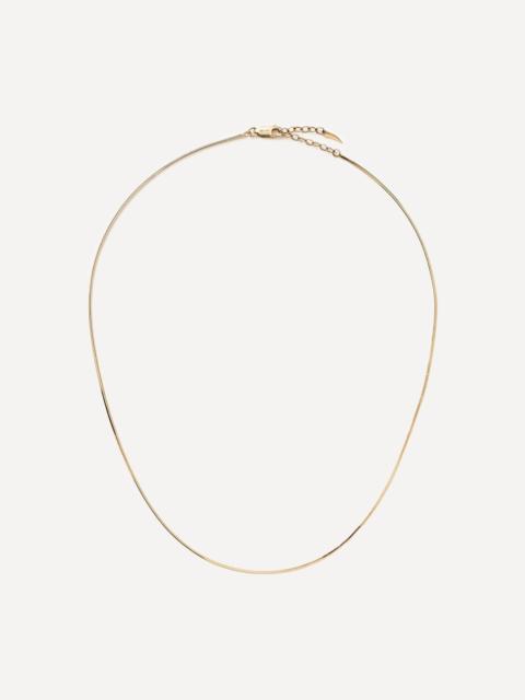 MISSOMA 14ct Gold Fine Square Snake Chain Necklace