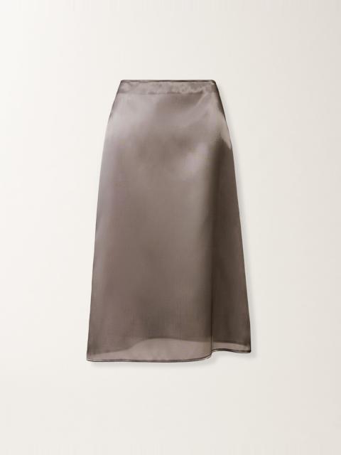 FABIANA FILIPPI Midi skirt in water-reflective organza